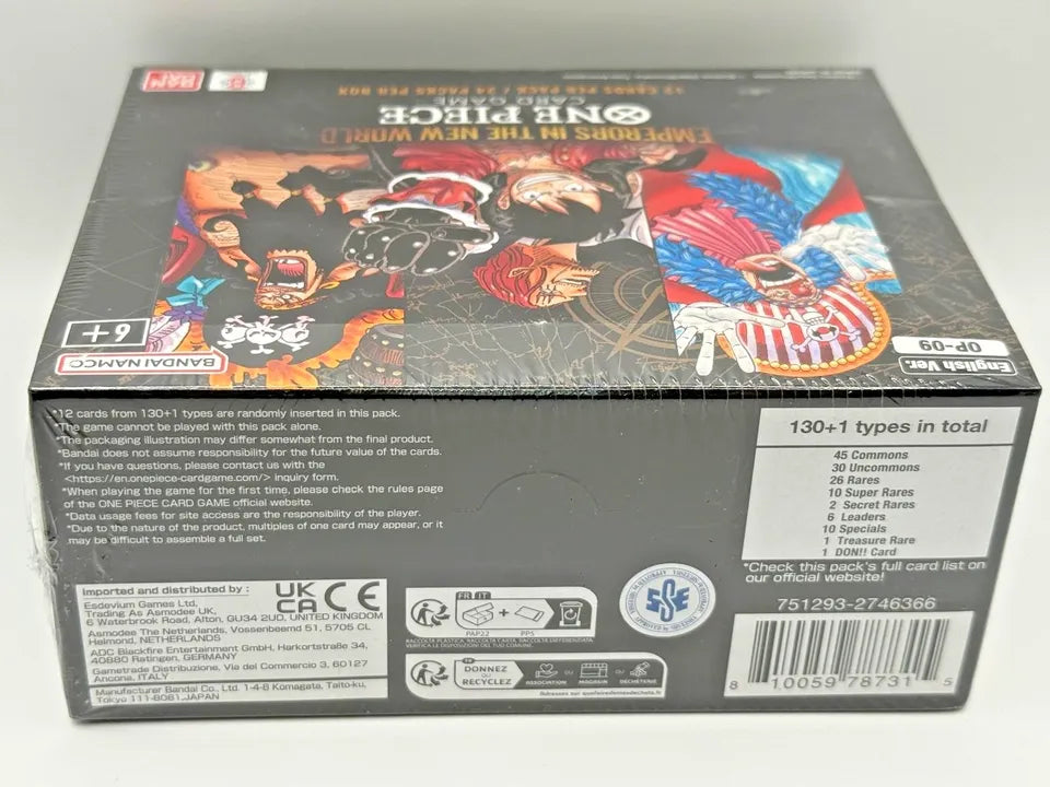 One Piece TCG OP-09 Emperors In The New World Booster Box Sealed English